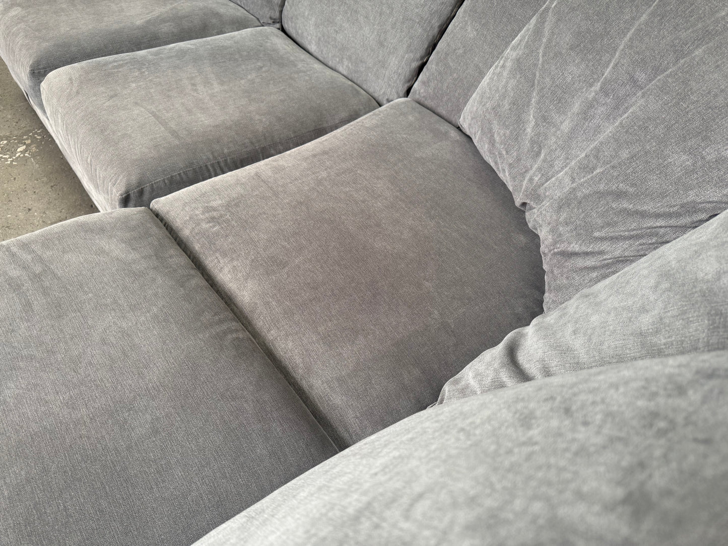 SCS Charcoal Grey L shape sofa FREE DELIVERY