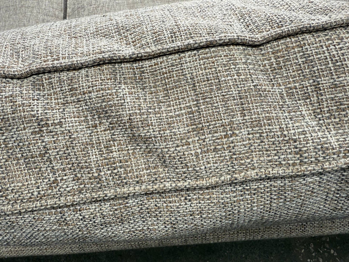 Oak furniture land Large Biege L Shape With Chaise Sofa FREE DELIVERY