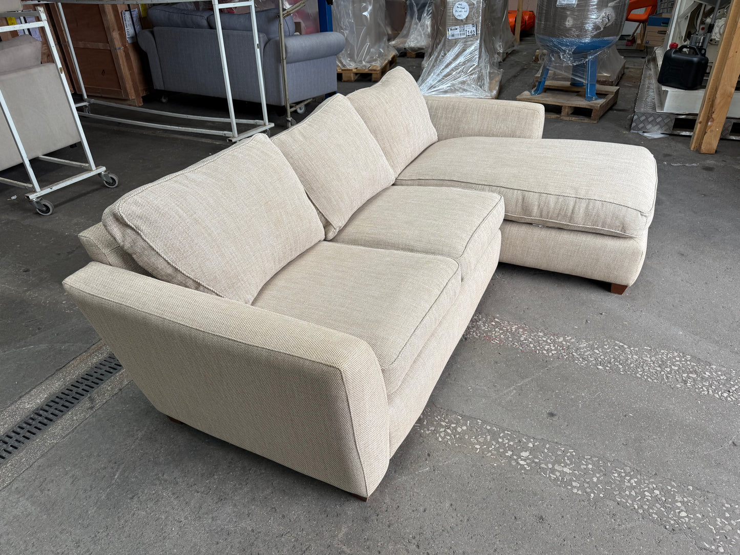 Laura Ashley Biege Right Hand L Shape Sofa FREE DELIVERY